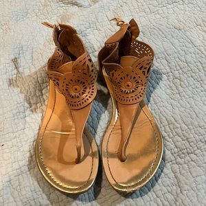 Guess leather thong sandals